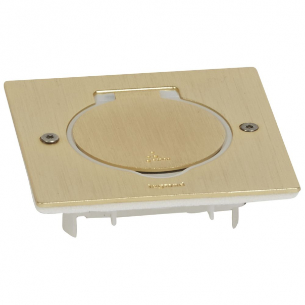 POKRYWA GNIAZDA, POJEDYNCZA, KWADRATOWA, BRĄZ - 089710 - LEGRAND