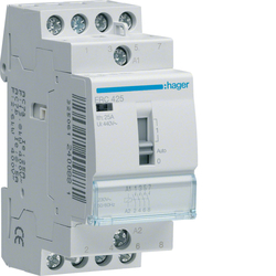 STYCZNIK ZE STEROWANIEM RĘCZNYM 4NO 25A 230V AC. - ERC425 - HAGER
