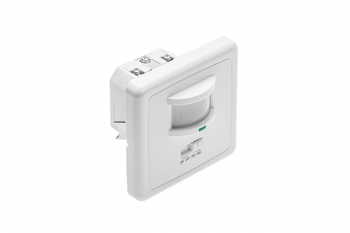 CZUJNIK RUCHU P/T IP20 500W MIN.40W ZASIĘG 12M BIAŁY CR-4 - CR-CR4L00-00 - GTV