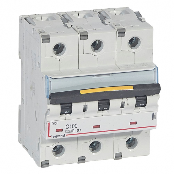 WYŁĄCZNIK NADPRĄDOWY C 100A 3-POLOWY SERII DX3 S 313 - 409281 - LEGRAND