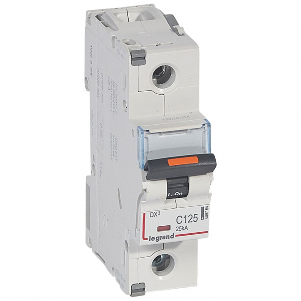 WYŁĄCZNIK NADPRĄDOWY C 125A 1-POLOWY 25KA DX3 S321 - 409764 - LEGRAND