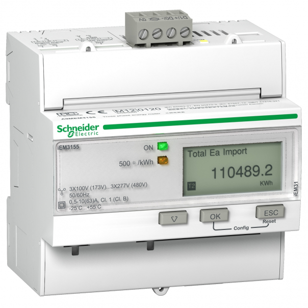 MIERNIK KWH - 63A MODBUS MID. - A9MEM3155 - SCHNEIDER ELECTRIC