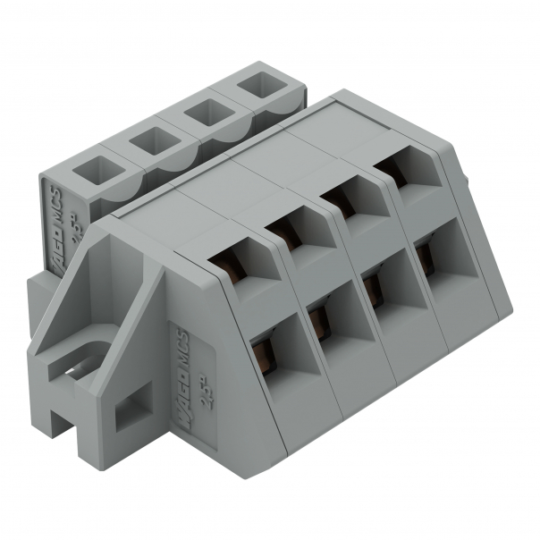 KĄTOWY WTYK SPRĘŻYNOWY RASTER 5 MM 4-TOROWY. - 731-504/031-000 - WAGO