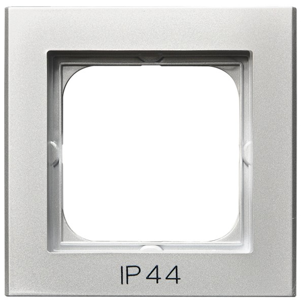 RAMKA POJEDYNCZA DO ŁĄCZNIKÓW IP44 SREBRO MAT SONATA - RH-1R/38 - OSPEL