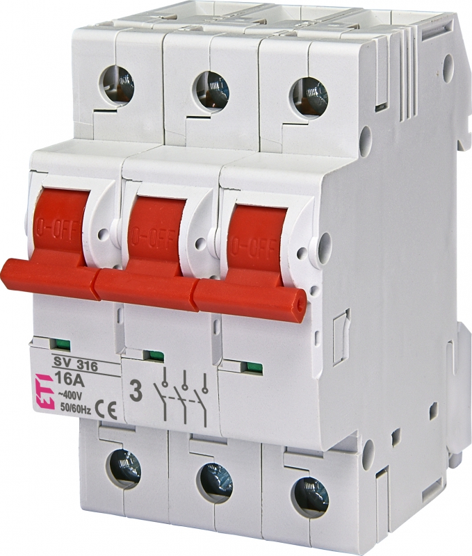 ROZŁĄCZNIK IZOLACYJNY 16A SV 316 3P 16A - 002423321 - ETI