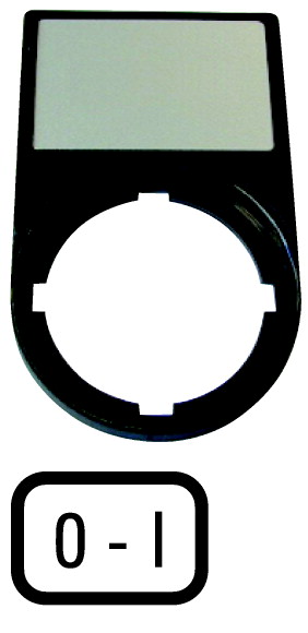 TABLICZKA OPISOWA Z RAMKĄ 0 I M22S-ST-X89 - 218147 - EATON
