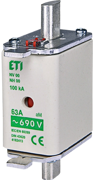 WKŁADKA BEZPIECZNIKOWA 160A WT-00/AM SILNIKOWA - 004111736 - ETI
