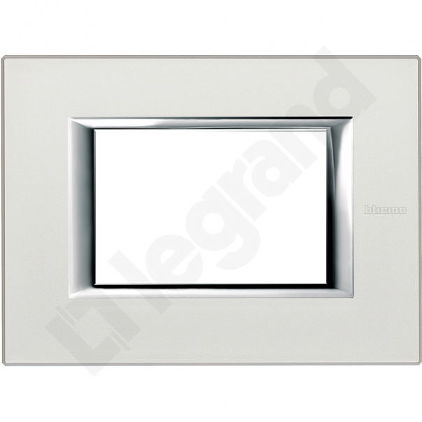 RAMKA PROTOKĄTNA 3 MODUŁY SILVER AXOLUTE  - HA4803SAN - LEGRAND