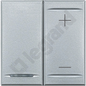 ŚCIEMNACZ PRZYCISKOWY 3-400W 2 MODUŁY ALUMINIUM AXOLUTE - HC4411 - LEGRAND