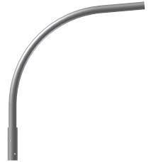 WYSIĘGNIK ALUMINIOWY 1-RAMIENNY ANODOWANY INOX WR-14/1 - 472141/C45 - ROSA SP ZOO