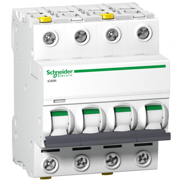 WYŁĄCZNIK NADPRĄDOWY B 63A 4 POLOWY CHARAKTERYSTYKA B IC60N  - A9F03463 - SCHNEIDER ELECTRIC