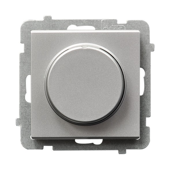 ŚCIEMNIACZ PRZYCISKOWO - OBROTOWY 40-400W SREBRNY MAT SONATA - ŁP-8R/m/38 - OSPEL