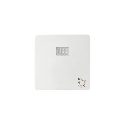 Klawisz z oczkiem i piktogramem "światło"do mechanizmów serii 75; biały - 82016-30 - KONTAKT SIMON