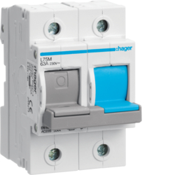 ROZŁĄCZNIK BEZPIECZNIKOWY D02 1-POLOWY Z TOREM NEUTRALNYM 63A - L75M - HAGER - BERKER