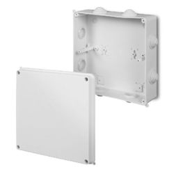 PUSZKA NATYNK PK-8 HERMETYCZNA 196X196X78 BEZ WKŁADU 8-WYLOTOWA IP55 BIAŁY EP-LUX TYP PK - 0231-00 - ELEKTRO-PLAST NASIELSK