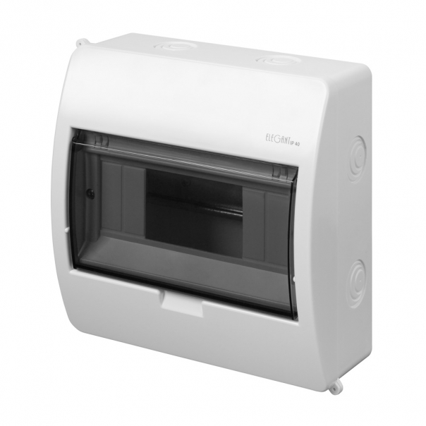 ROZDZIELNIA RN 1X8 PE+N N/T IP40 TWORZYWO ELEGANT  - 2402-01 - ELEKTRO-PLAST NASIELSK