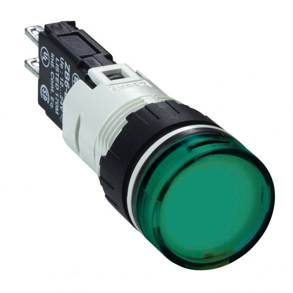 LAMPKA SYGNALIZACYJNA LED 12...24V OKRĄGŁY ZIELONA - XB6AV3BB - SCHNEIDER ELECTRIC