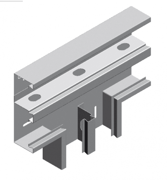 Trójnik kanału naś. dwutorowy TSKSd215H68 1,00 mm - 950521 - BAKS
