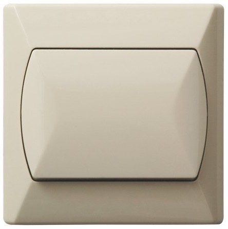 ŁĄCZNIK JEDNOBIEGUNOWY POJEDYNCZY ZACISKI ŚRUBOWE 10AX 250V IP20 BEŻOWY AKCENT - ŁP-1A/01 - OSPEL