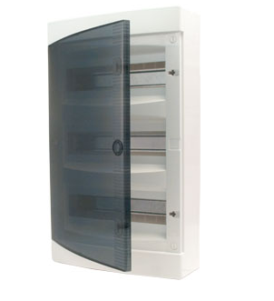 ROZDZIELNIA TWORZYWO NATYNKOWA IP40 3X12 MOD DRZWI TRANSPARENTNE ECT36PT-S - 001101070 - ETI