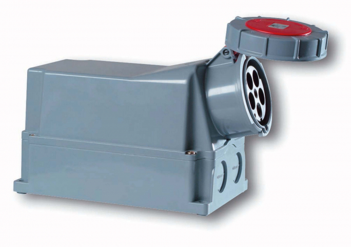 GNIAZDO STAŁE bez dławika 125A 400V 3P+N+Z  - 145-6 - PCE