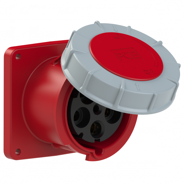 GNIAZDO TABLICOWE PROSTE POWER TWIST IP67  125A 400V 3P+Z+N 120x120mm  - 345-6 - PCE