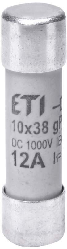 WKŁADKA TOPIKOWA CYLINDRYCZNA PV CH10X38 GPV 12A/1000V UL - 002625106 - ETI