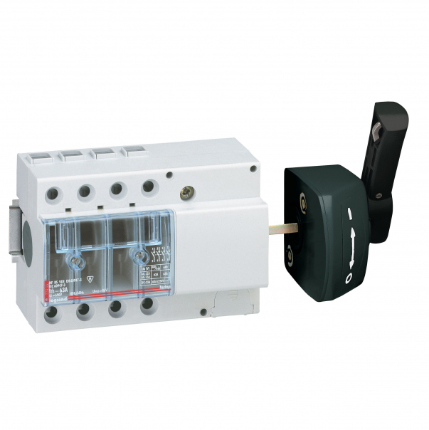 ROZŁĄCZNIK MOCY 63A 4 BIEGUNY NAPĘD BOCZNY CZERWONY VISTOP - 022318 - LEGRAND