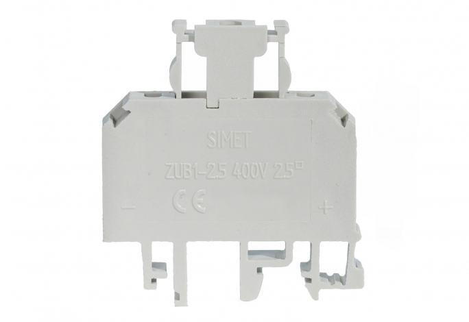 ZŁĄCZKA SZYNOWA GWINTOWA Z BEZPIECZNIKIEM 2,5MM2 TS 32 35 1 TOR  ZUB1-2,5 Z SZARY ZUG - 13202312 - SIMET