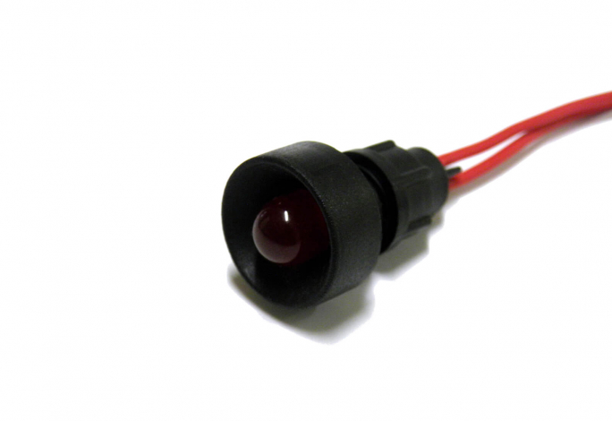 KONTROLKA DIODOWA, KLOSZ 10 MM, 230V CZERWONY KLP10R/230V  - 84510001 - SIMET