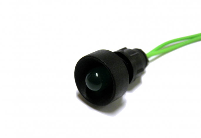 KONTROLKA DIODOWA, KLOSZ 10 MM, 230V ZIELONY KLP10G/230V  - 84510005 - SIMET