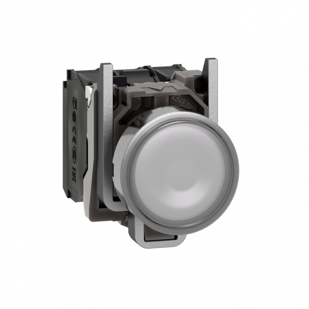 PRZYCISK PŁASKI BIAŁY LED 24V METALOWY - XB4BW31B5 - SCHNEIDER ELECTRIC