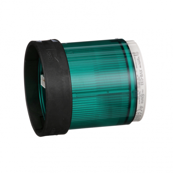 ELEMENT ŚWIETLNY FI 70 ŚWIATŁO CIĄGŁE LED <= 250 V ZIELONY - XVBC33 - SCHNEIDER ELECTRIC