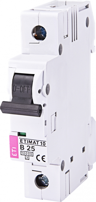 WYŁĄCZNIK NADPRĄDOWY B 25A 1 POLOWY ETIMAT10 - 002121718 - ETI