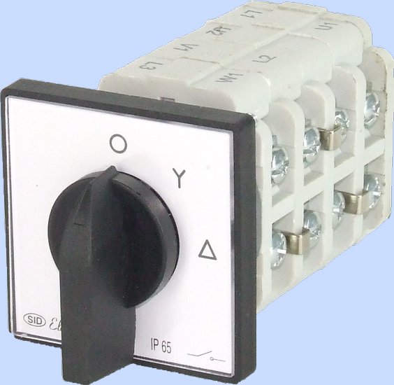 ŁĄCZNIK KRZYWKOWY W OBUDOWIE 25-22 GWIAZDA-TRÓJKĄT 0-G-T IP-65 - 922511 - ELEKTROMET DZIERŻONIÓW