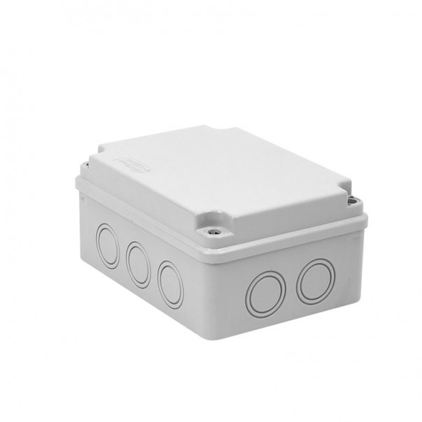 PUSZKA NATYNK 158X118X76MM Z OSŁABIENIAMI IP65 HERMETYCZNA SZARY PH-2A,2 - 28.22 - ZAKŁAD PRODUKCYJNO - HANDLOWY "ELEKTRO-PLAST" SPÓŁKA Z OGRANICZONĄ ODPOWIEDZIALNOŚCIĄ