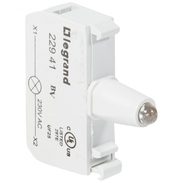 KORPUS DO GŁÓWEK PODŚWIETLANYCH CZERWONYCH 230 V, ZACISKI ŚRUBOWE OSMOZ - 022941 - LEGRAND