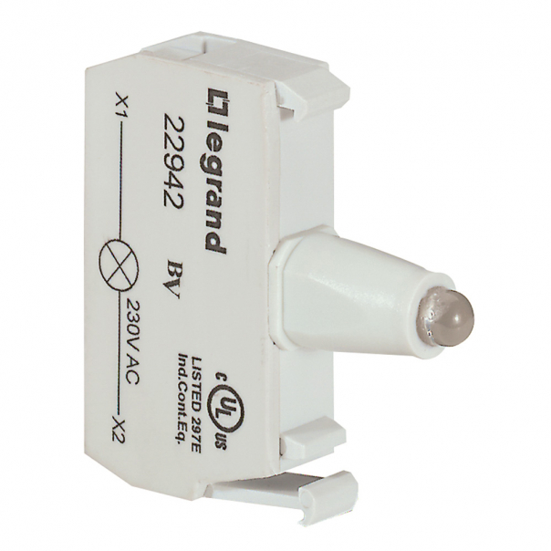 KORPUS DO GŁÓWEK PODŚWIETLANYCH ZIELONY 230 V, ZACISKI ŚRUBOWE OSMOZ - 022942 - LEGRAND