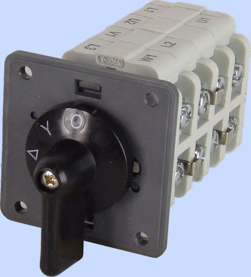 ŁĄCZNIK KRZYWKOWY W OBUDOWIE 40-21 GWIAZDA-TRÓJKĄT 0-G-T - 924009 - ELEKTROMET DZIERŻONIÓW