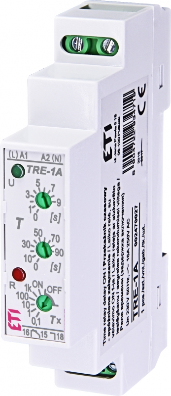 Przekaźnik czasowy - opóźnione załączenie TRE-1A - 002470027 - ETI
