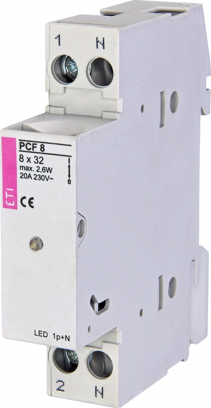 ROZŁĄCZNIK BEZPIECZNIKOWY PCF 8 1P+N LED - 002530012 - ETI