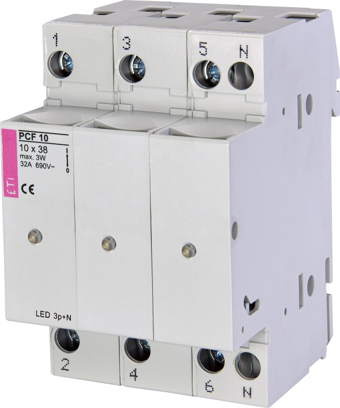 ROZŁĄCZNIK BEZPIECZNIKOWY PCF 10 3P+N LED - 002550015 - ETI