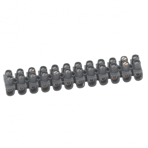 LISTWA ZACISKOWA 12-POLOWA 6 MM2 CZARNA NYLBLOC - 034213 - LEGRAND