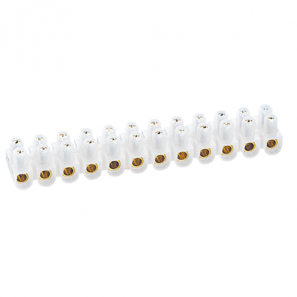 LISTWA ZACISKOWA 12-POLOWA 10 MM2 BIAŁA NYLBLOC - 034225 - LEGRAND