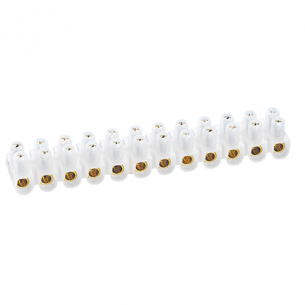 LISTWA ZACISKOWA 12-POLOWA 16 MM2 BIAŁA NYLBLOC - 034227 - LEGRAND