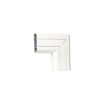 Kąt prosty, płaski, do dołu, PVC Cablomax 130x55mm; czysta biel - TKA021210/9 - KONTAKT SIMON