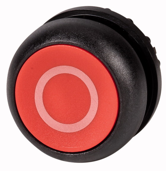 NAPĘD PRZYCISKU CZERWONY 0 BEZ SAMOPOWROTU PŁASKI M22S-DR-R-X0  - 216629 - EATON