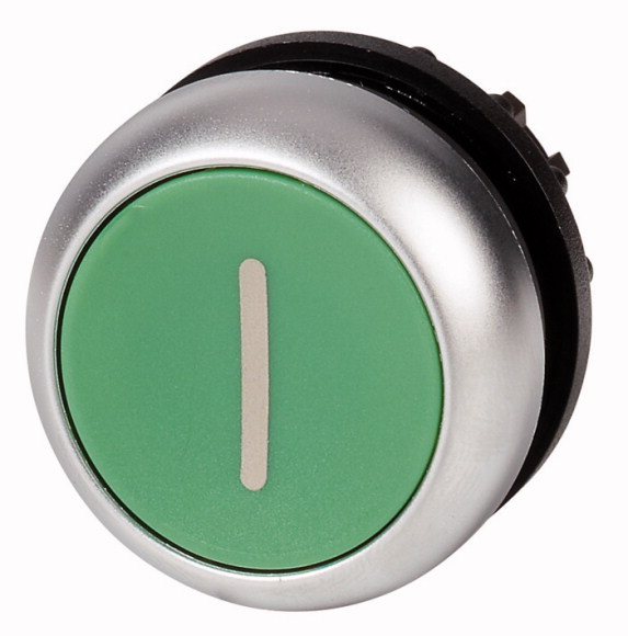 NAPĘD PRZYCISKU ZIELONY 1 BEZ SAMOPOWROTU PŁASKI M22-DR-G-X1  - 216630 - EATON