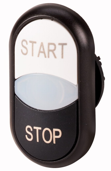 NAPĘD PRZYCISKU PODWÓJNEGO Z LAMPKĄ SYGNALIZACYJNĄ M22S-DDL-WS-GB1/GB0 - 216709 - EATON