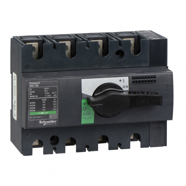 ROZŁĄCZNIK INS125 125A 4P - 28911 - SCHNEIDER ELECTRIC
